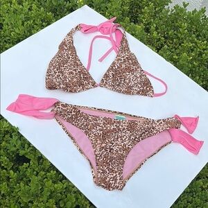 Marina West Leopard 🐆 and Pink Print Bikini 👙
